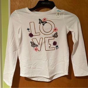 NWT Girls Long Sleeve Tee